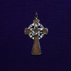 Pentacle Cross with Wood Inlay